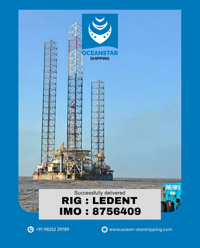RIG LEDENT (IMO 8756409) Delivered to Alang Ship Recycling Yard