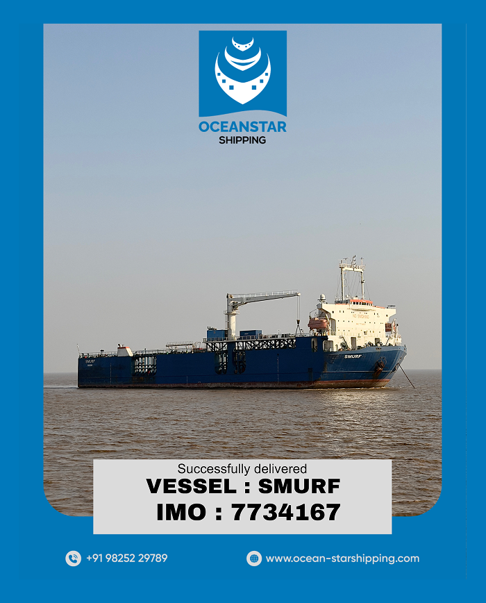 MV SMURF (IMO 7734167) Arrives Safely at Alang for Recycling