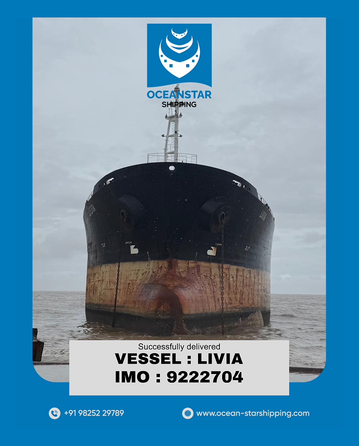 MV LILVA (IMO 9222704) Safely Delivered to Alang Recycling Yard