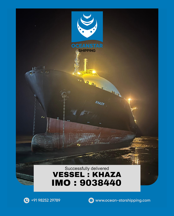 MV KHAZA (IMO 9038440) Delivered to Alang Ship Recycling Yard